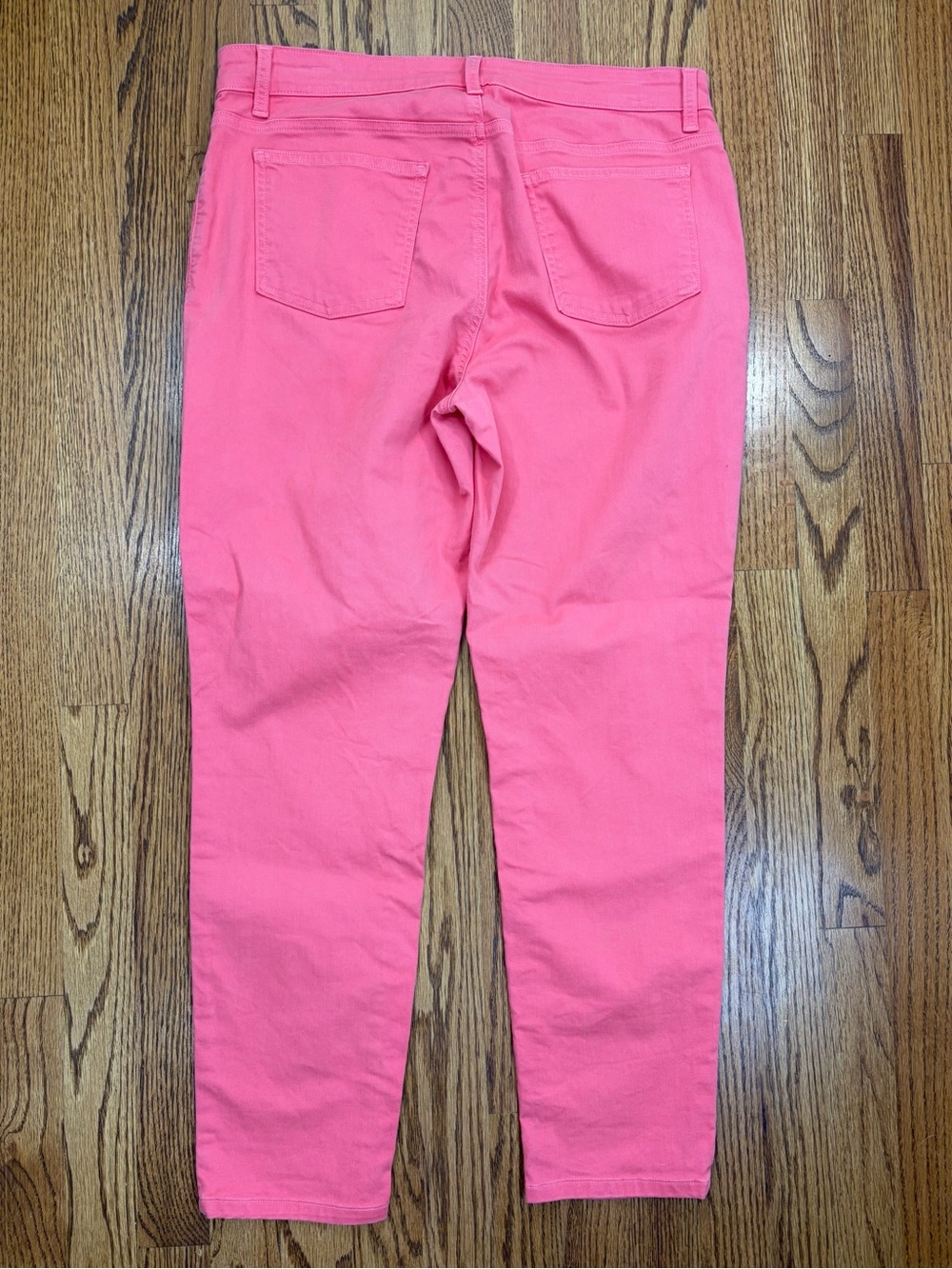 Eileen Fisher Coral-Pink Jeans (10) - Picture 2 of 9
